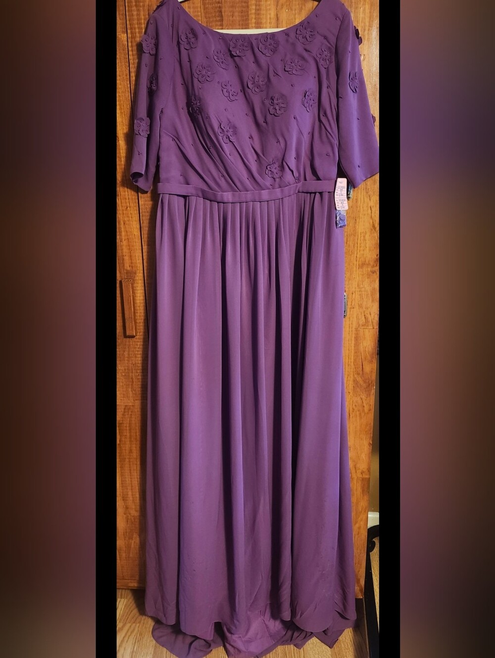 Purple Maxi Dress Size 18 NWT